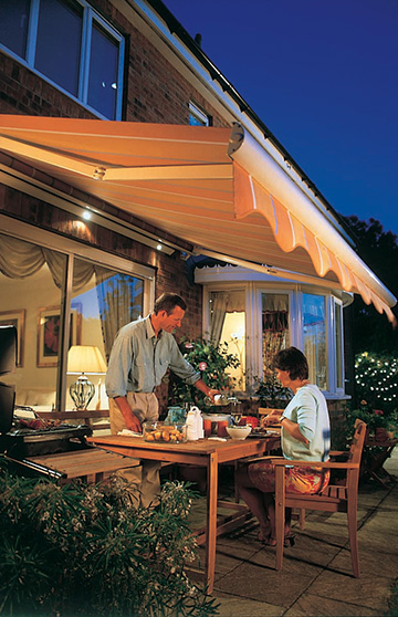 House awnings from Barnes Blinds in Stoke-on-Trent