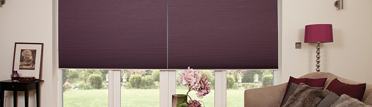 Made to measure pleated dining room blinds from Barnes Blinds in Stoke-on-Trent